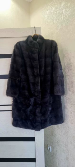 Шуба норковая цвет графит