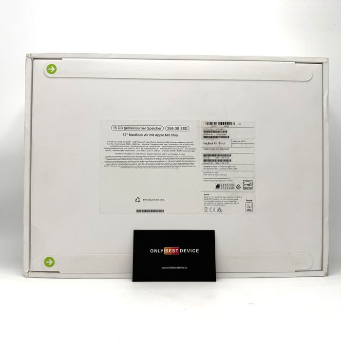 Apple Macbook Air 13-inch M3 16GB RAM 256GB Space Gray