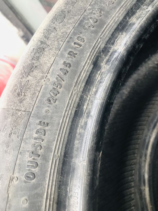 vand 4 cauciucuri 244/45r18 mai merg un sezon