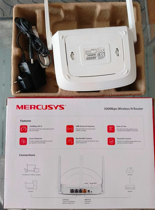 Wi-Fi Рутер Mercusys MW305R - 300 Mbps Wireless N Router