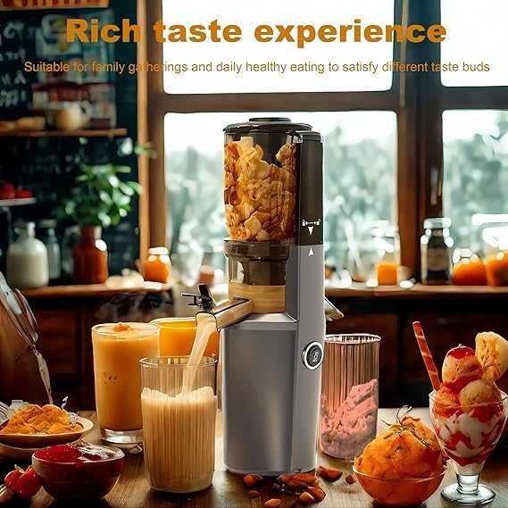 Storcator de fructe si legume Fyenkfar lent cu presare la rece sucuri