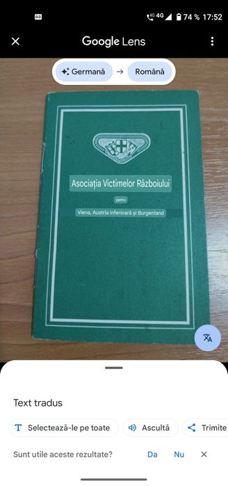 3*Document post WW 2 / Viena / Austria