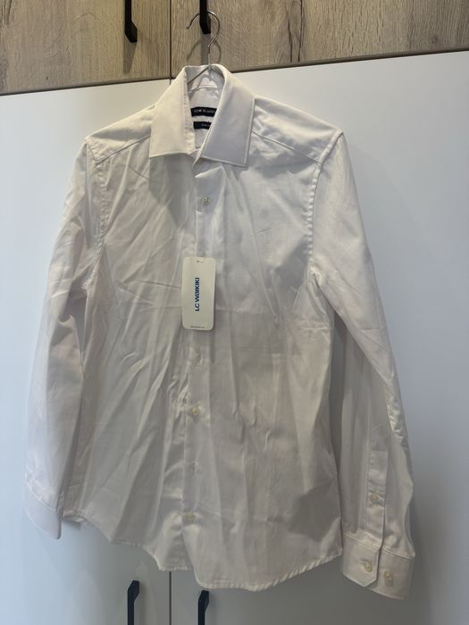 Бяла мъжка риза Lc Waikiki