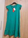 Rochie verde, de vara, NOUA, marime L, cu eticheta, din bumbac