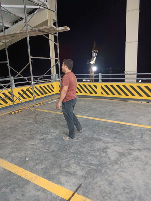 Чердачная лестница, люк, раскладная из анодированной стали. Италия.