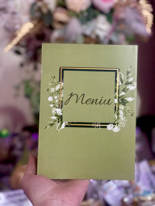 Aranjamente, buchete criogenate, invitatii, meniuri, panou oaspeti