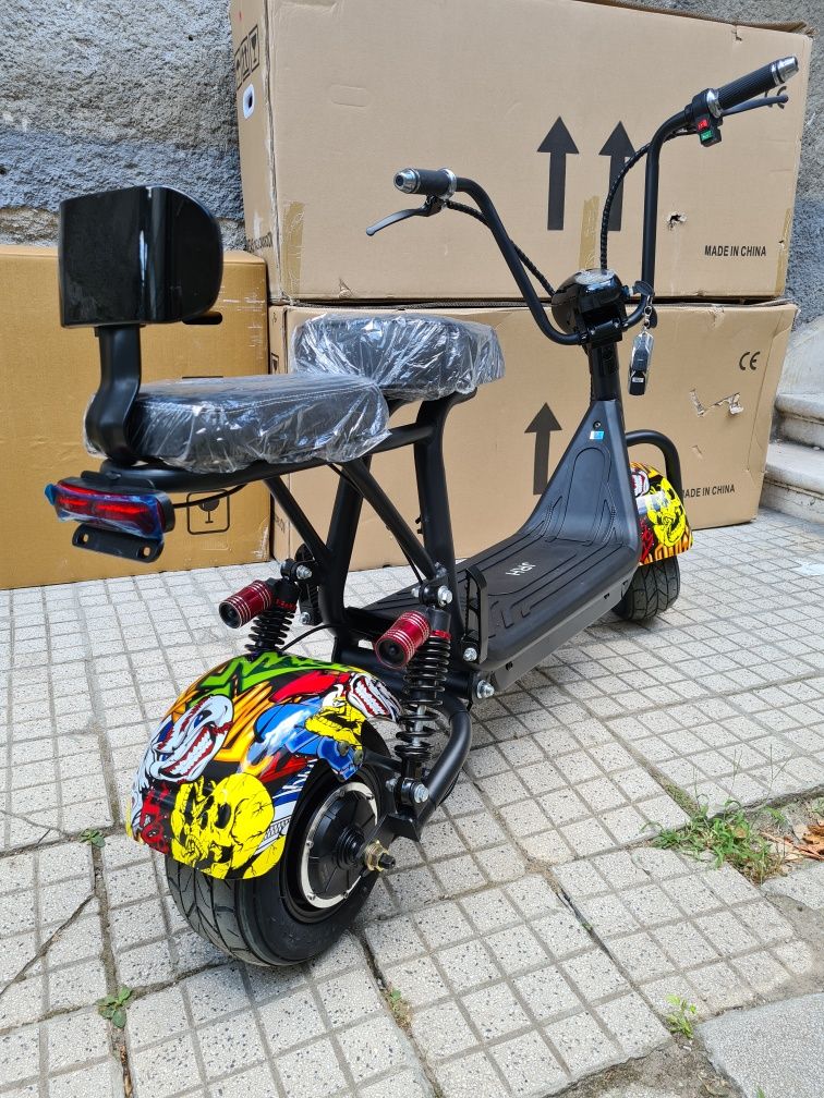 Scuter mini pt copii electric Harley 800w 48v viteza 40km/h