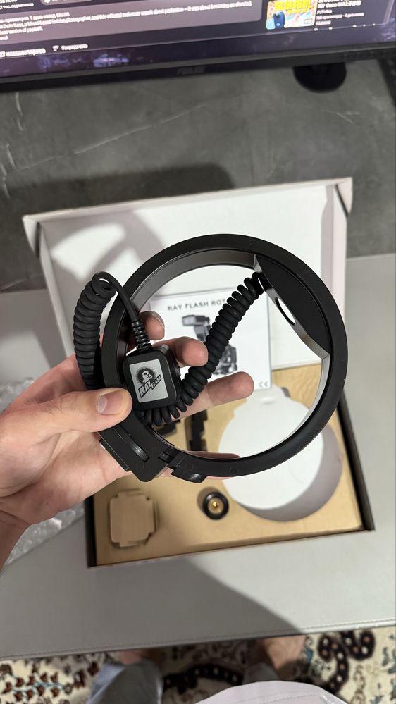 Ray Flash Rotator система для вспышки, кольцевая насадка на вспышку