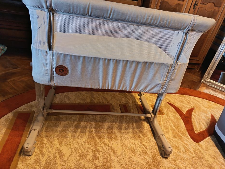 Patut co-sleeper, Lionelo, Aurora, 3 in 1, Cu leganare si setare unghi