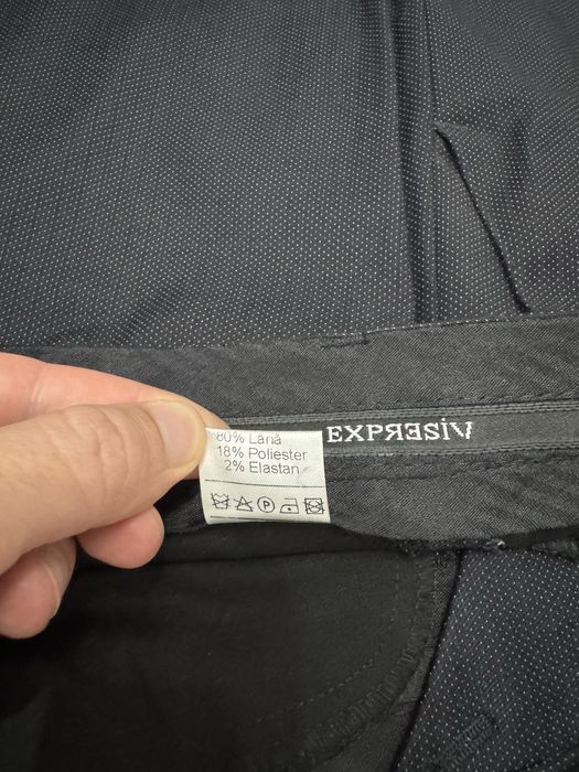 Costum bărbați Expresiv 50 negru 2 piese, slim