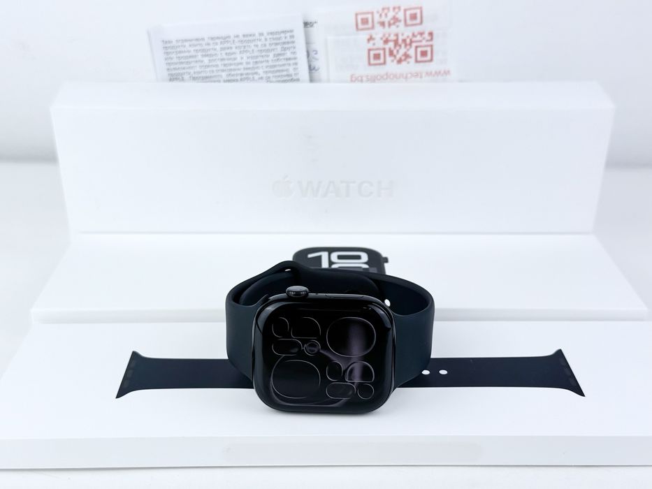 НОВ! Apple Watch 10 46mm Jet Black GPS 2г. Гаранция!
