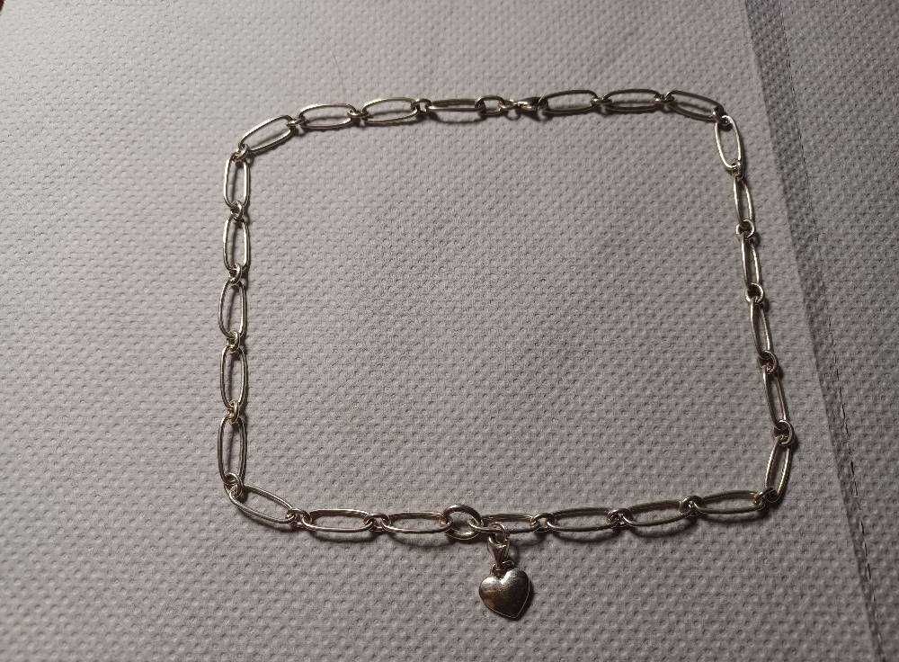 Lant vintage argint cu inimioara Thomas Sabo