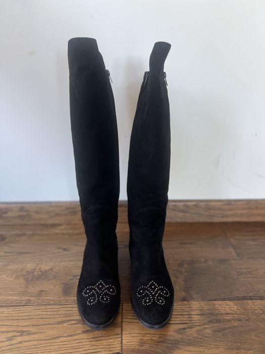 Италиански ботуши велур