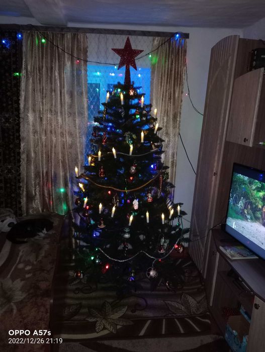 Ёлочная гирлянда свечки на прищепке.