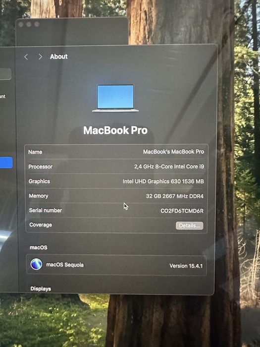 Macbook pro 16 inch 2019 impecabil doar 50 de incarcari i9 32 gb 1 tb