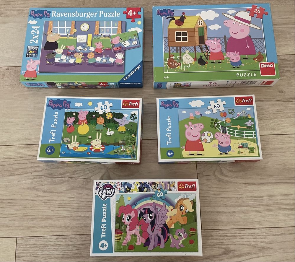 puzzle peppa pig paw patrol patrula catelusilor diferite varste