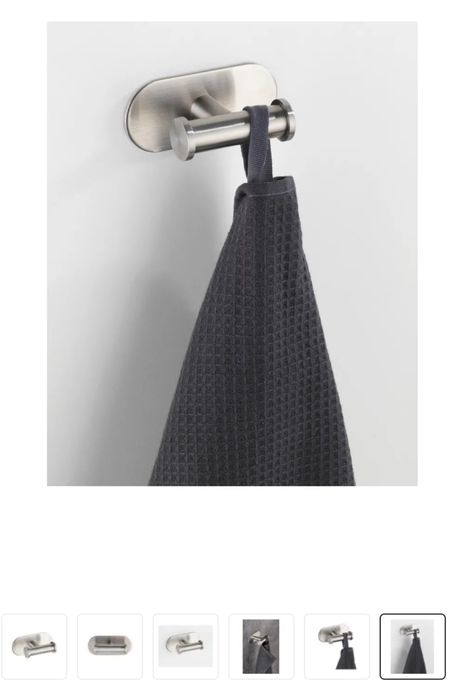 Cuier baie Wenko Orea Matt, otel inoxidabil, argintiu periat mat, nou