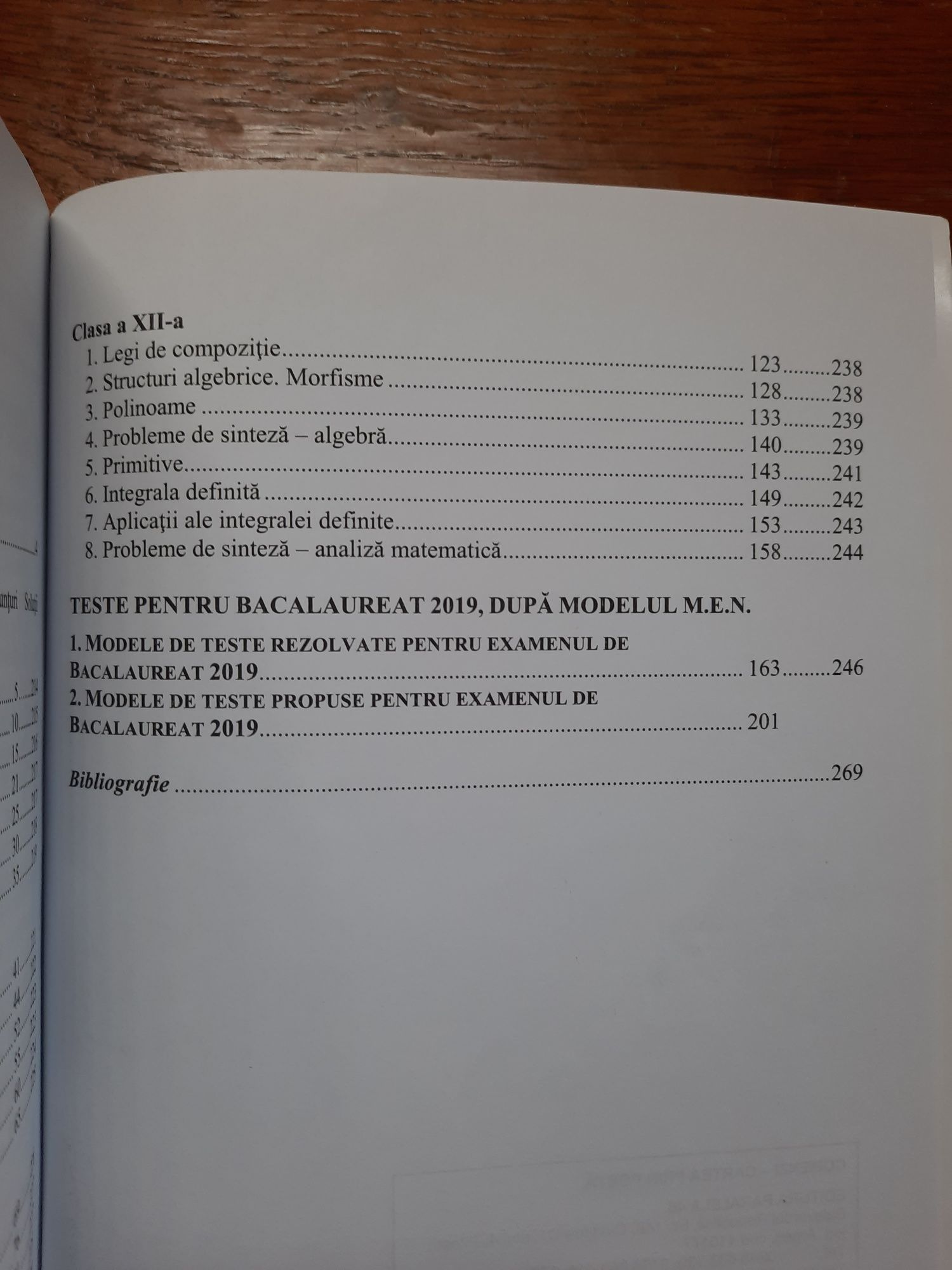 Culegere bacalaureat matematica