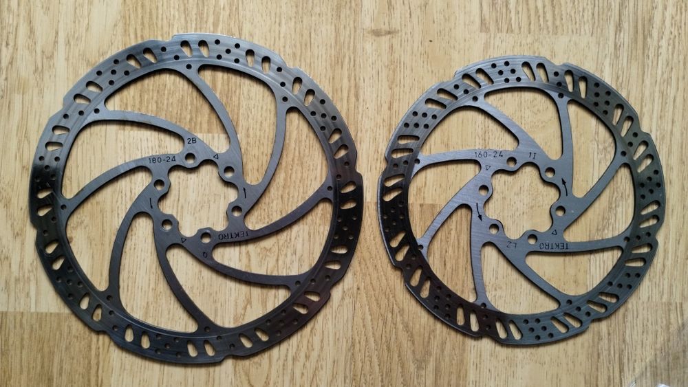 Set două discuri bicicletă Tektro 180 /160 si un disc Toopre 180 ,