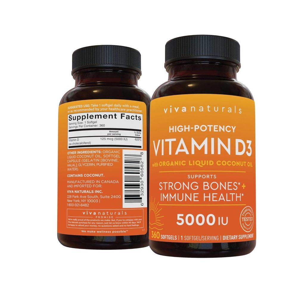 Viva Naturals Vitamin D3 5000IU