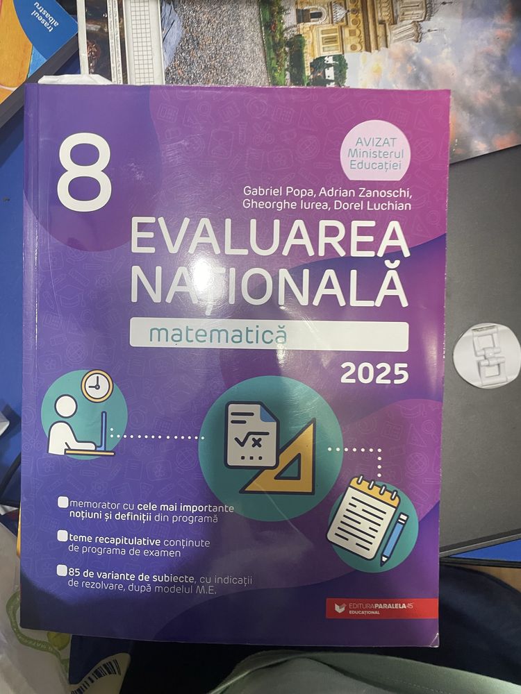 PACHET DE 11 CĂRȚI pentru Evaluarea Nationala, clasa a opta.
