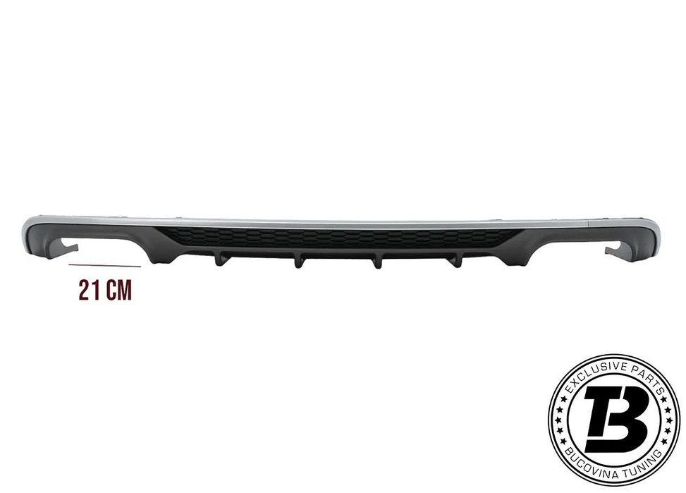 Difuzor Bara Spate cu Ornamente compatibil cu Audi A3 8V S3 Design