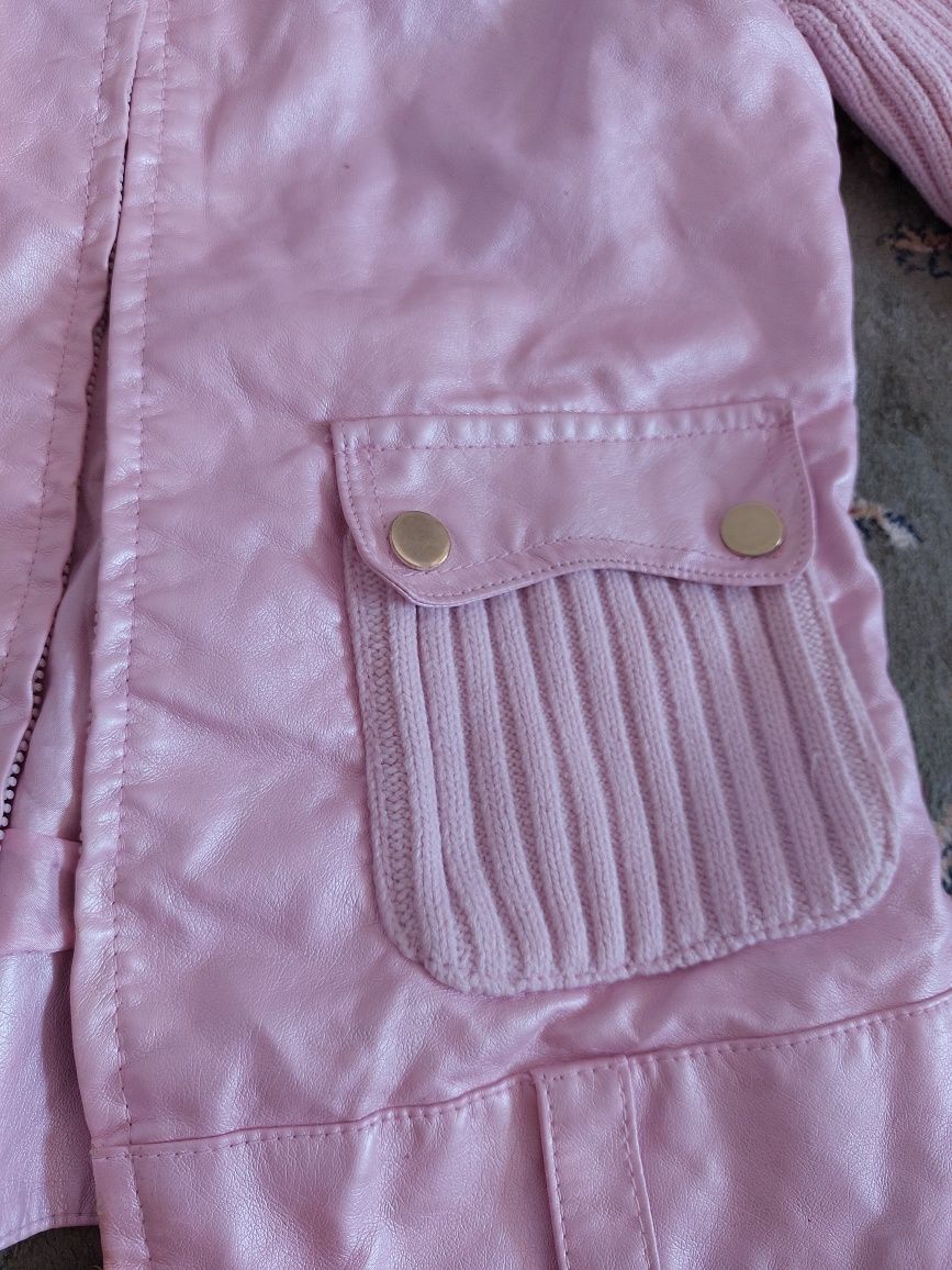 Куртка осенняя для девочек экокожа