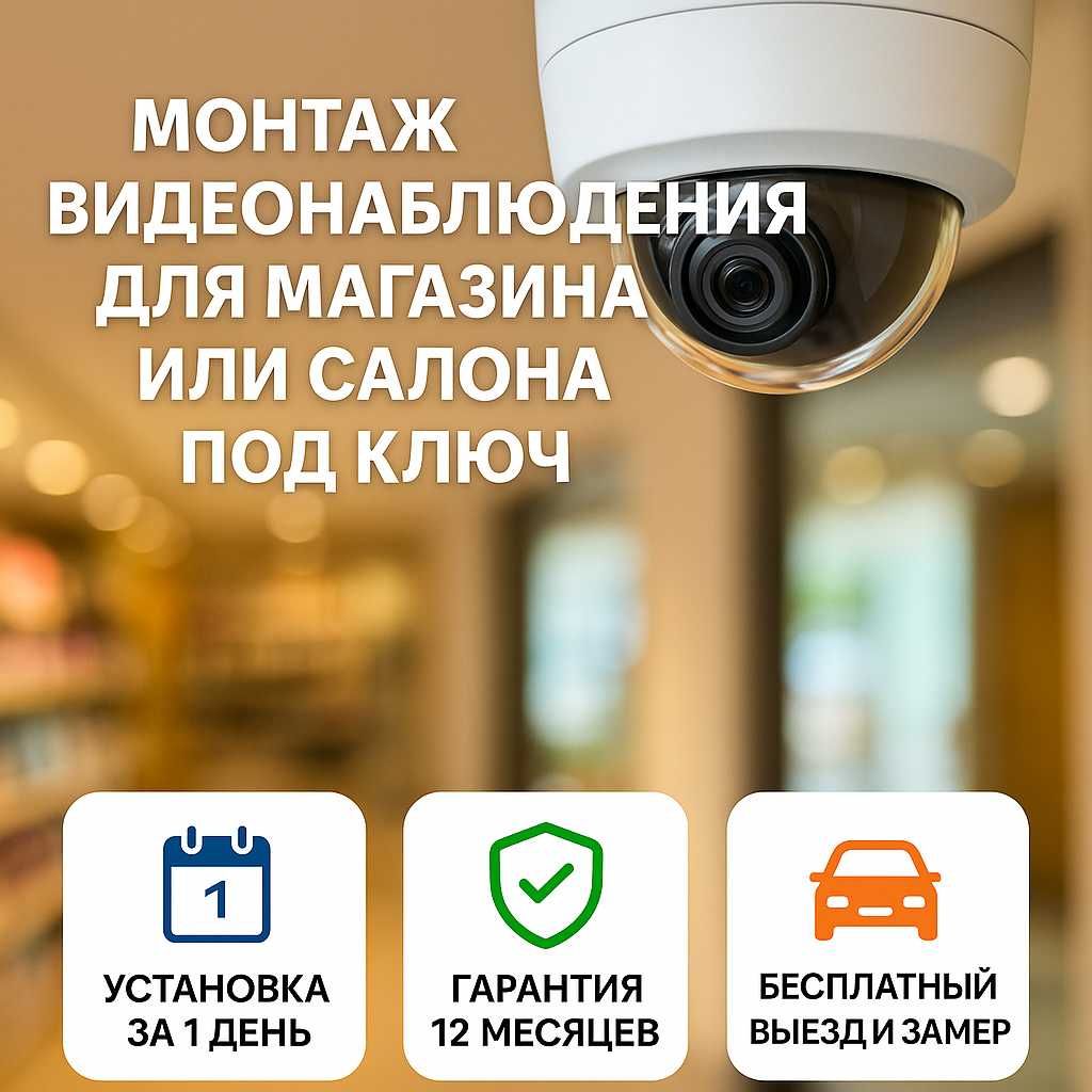 Видеонаблюдение в магазин: касса, зал, склад — контроль на 100%