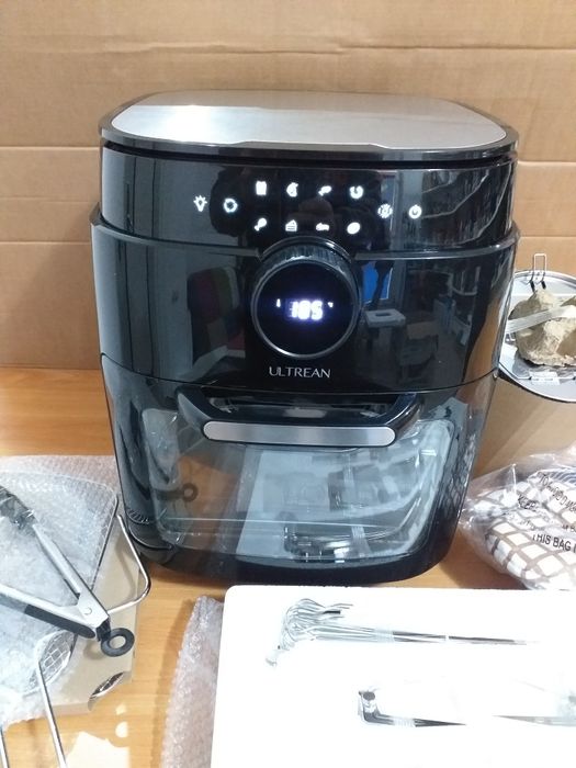 ULTREAN 12 litri combinat cuptor cu friteură cu aer, rotisor, cuptor