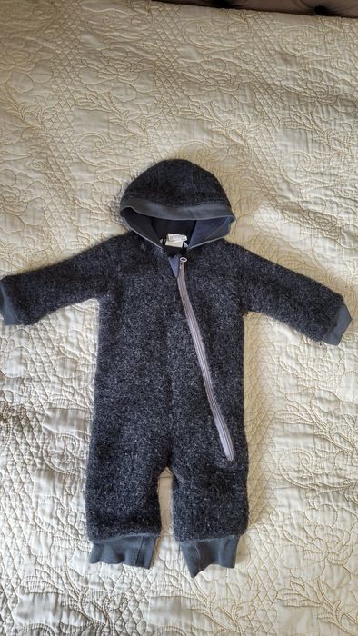 Combinezon lana fiarta, Hbebe, 68 plus cadou caciula lana merinos