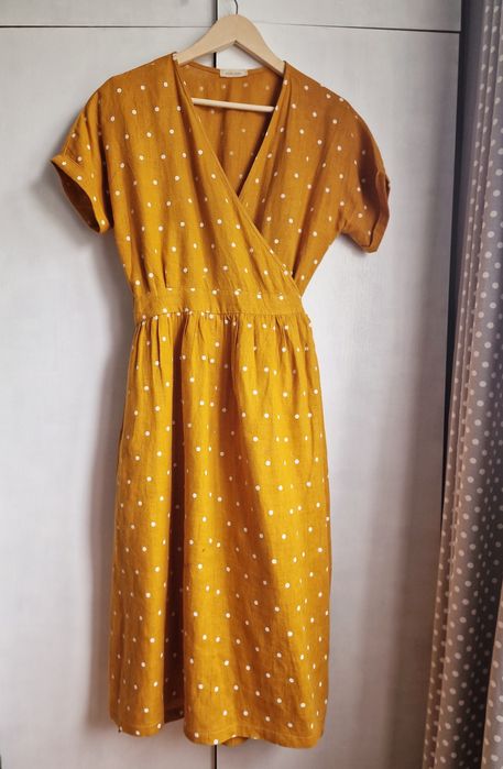Rochie de in marca Verlinne galbena cu buline