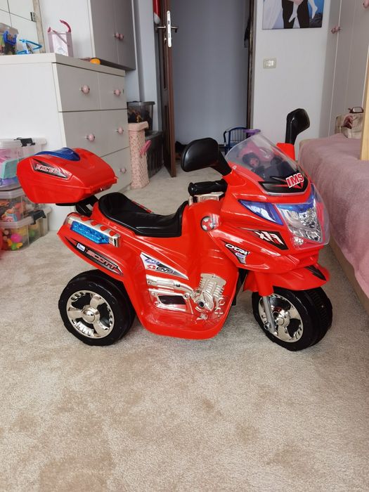 Mini Motocicleta electrica C051 35W cu 3 roti STANDARD #Rosu