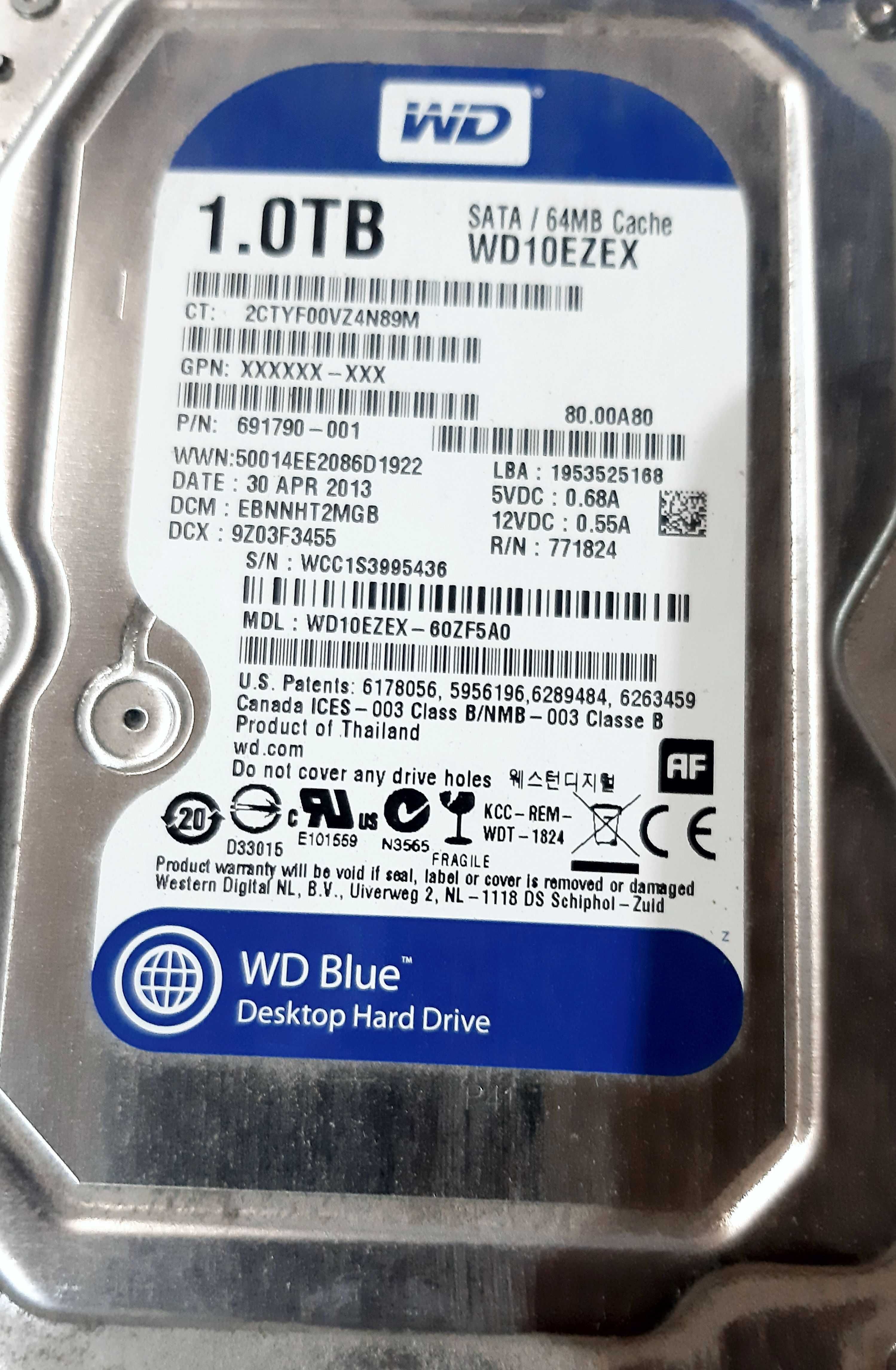 Жесткий диск HDD 1000ГБ, 1 Тб