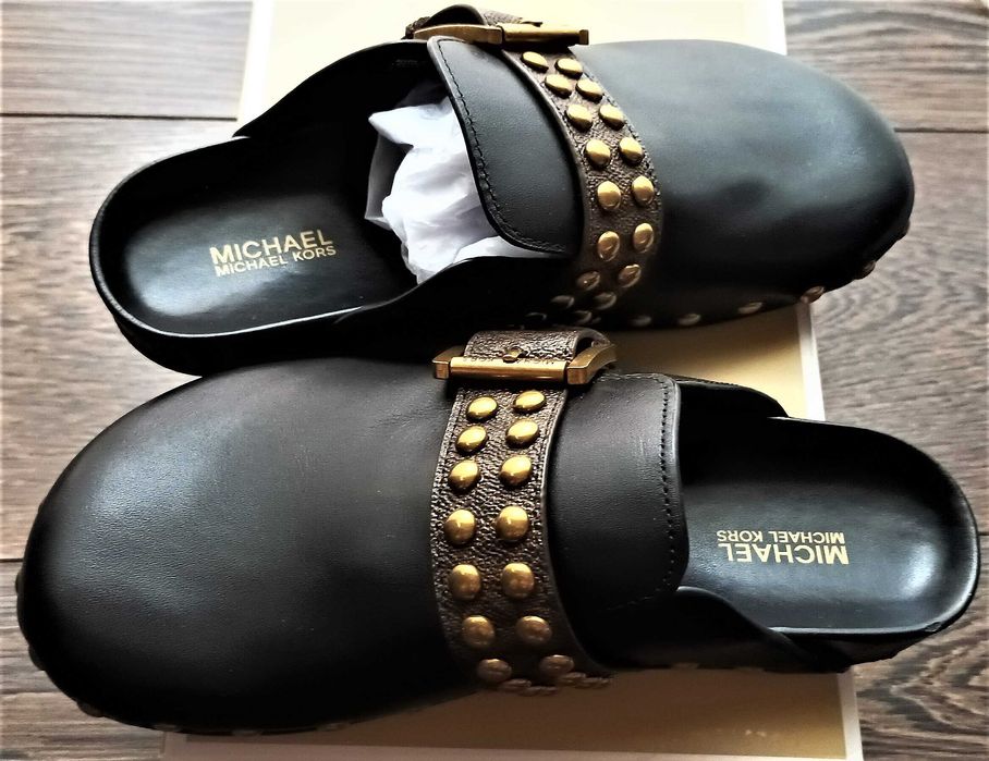 Michael Kors, saboti negri din piele naturala, marime 36