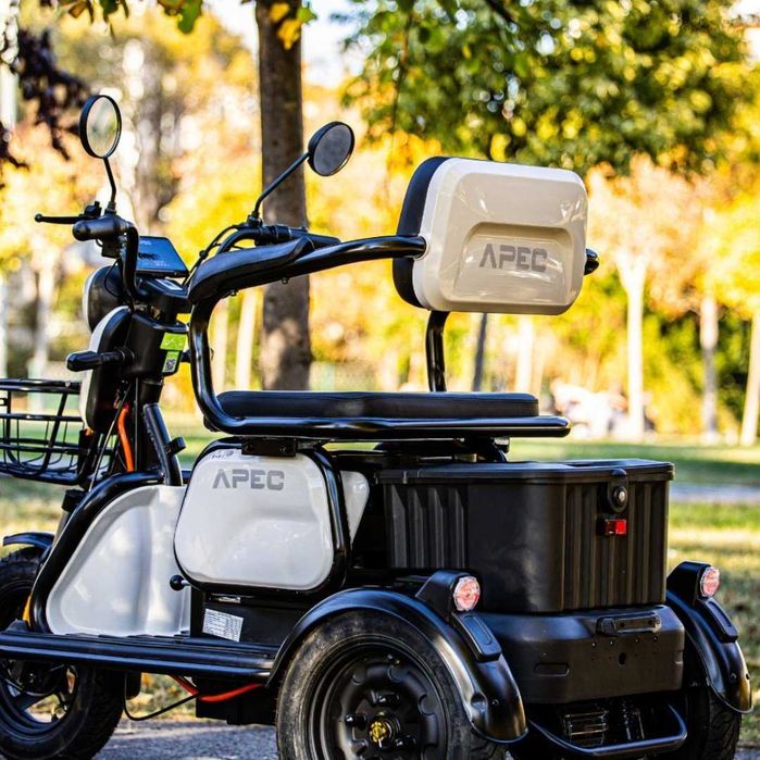 Triciclu Electric, Gratis Livrare, fara permis, APM2, Aut. 36km RAR