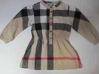 Rochita fetita Burberry, masura 92cm (2 ani), 97%bumbac, ca noua