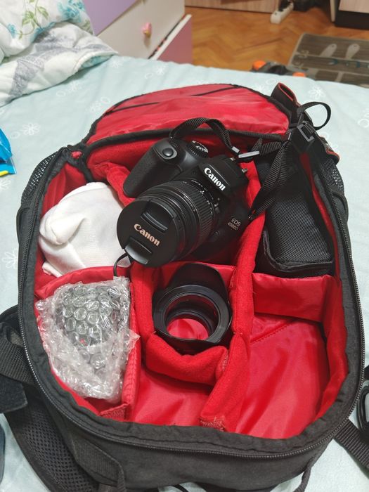 Aparat foto DSLR Canon EOS 4000D,18.0 MP, Negru + Obiectiv EF-S 18-55m