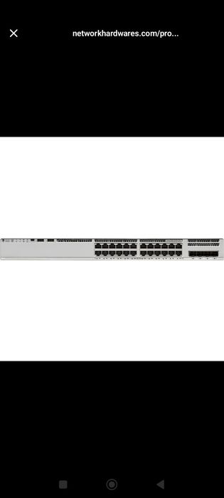 Продам Камутатор Cisco Catalyst C9200L-24P-4G-E, PoE+, 24 порта + 4 SF