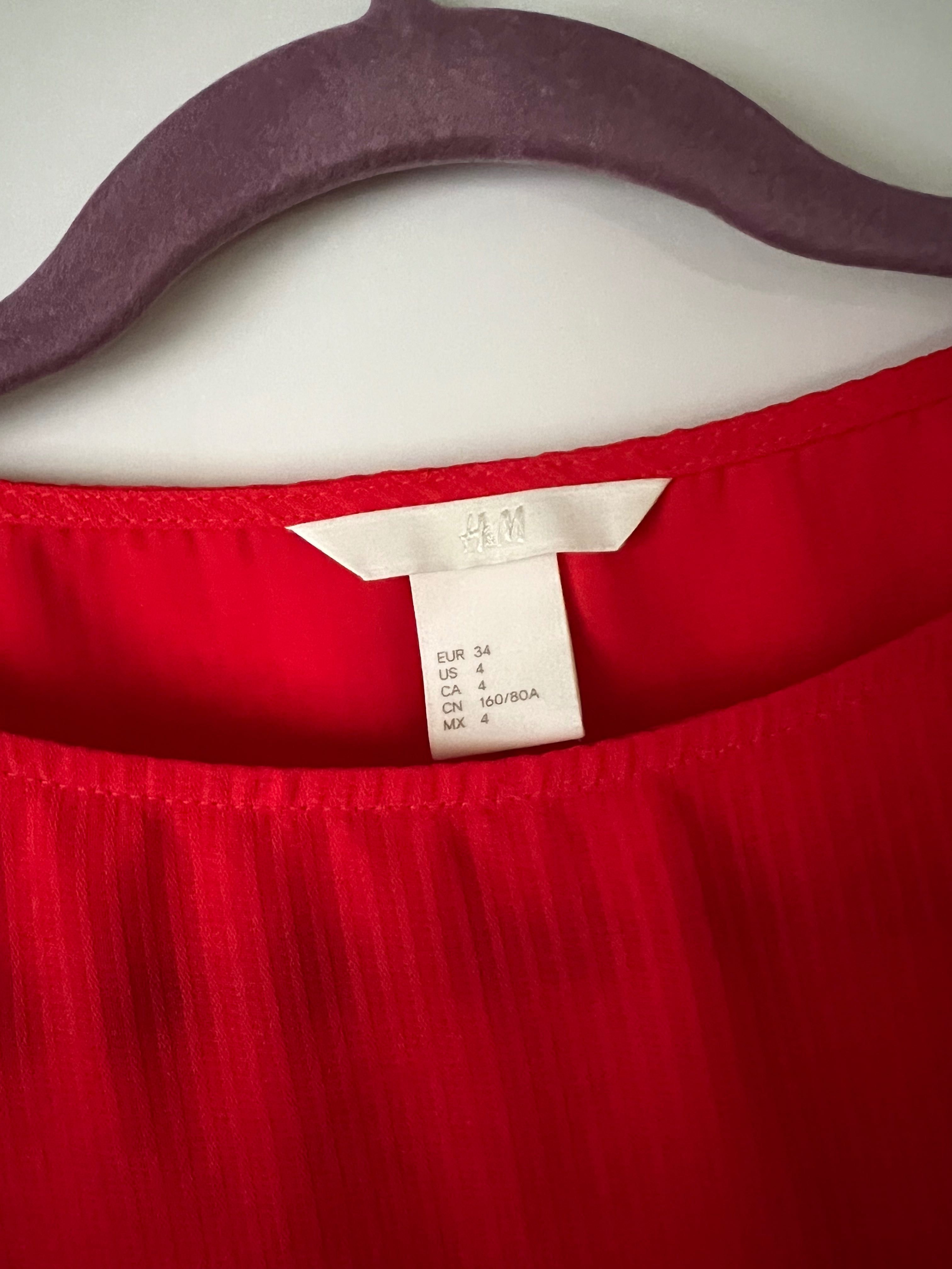 Блуза H&M в червен цвят