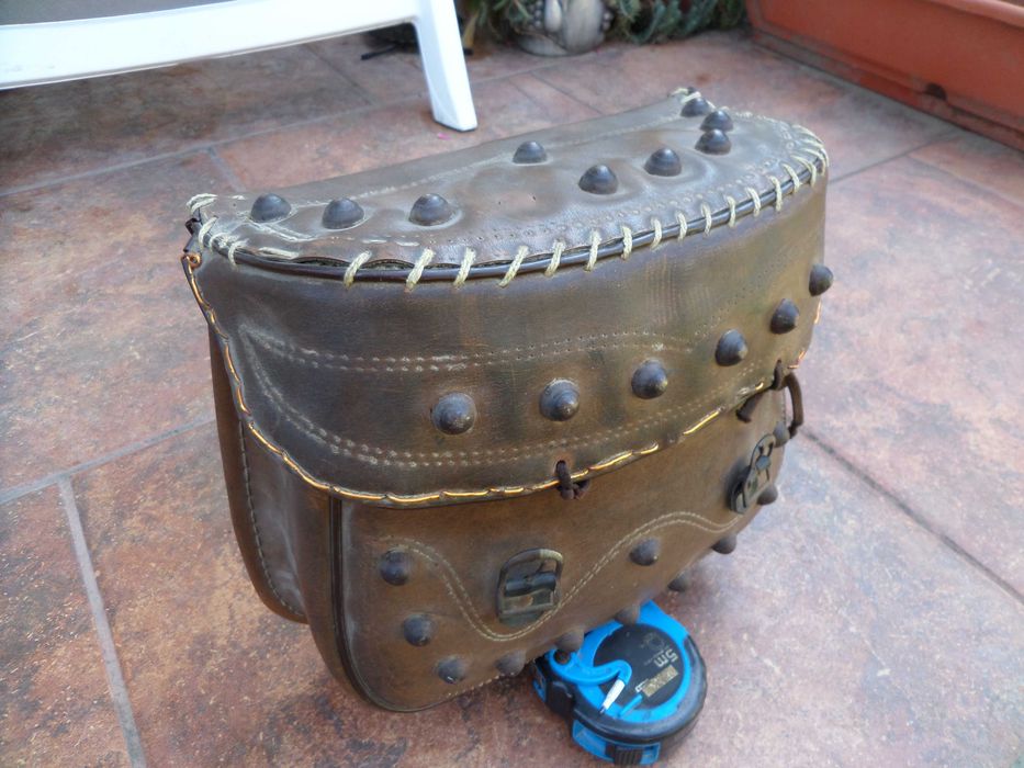 Geanta,Tolba de vinatoare vintage,coburi,geanta moto retro