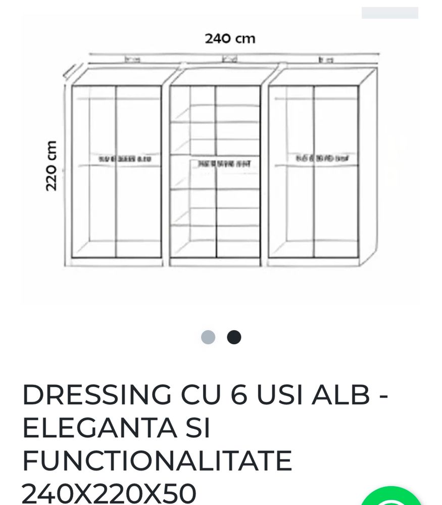 Dressing 6 usi 240x220x50