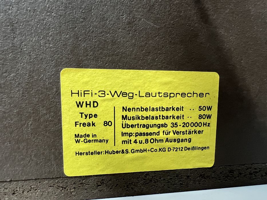 Boxe WHD Freak 80, 3 cai, fabricate în Germania