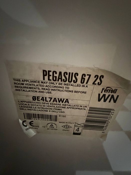 Ferroli pegasus 67 2s газовый котёл Италия