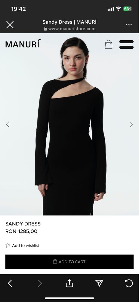 Rochie Manuri neagra