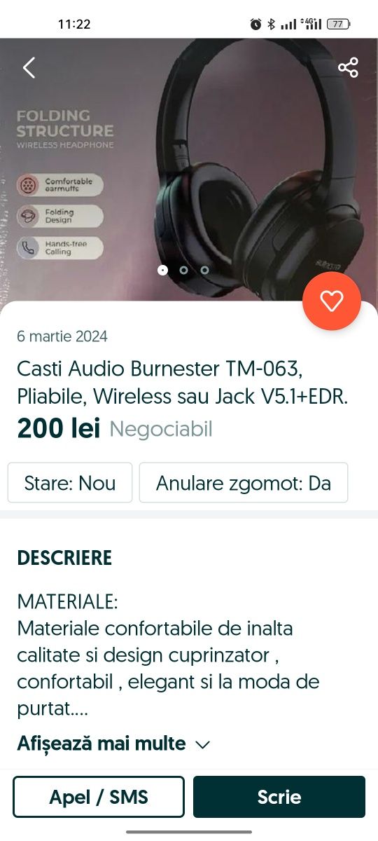 Căsti Wireles Burnester