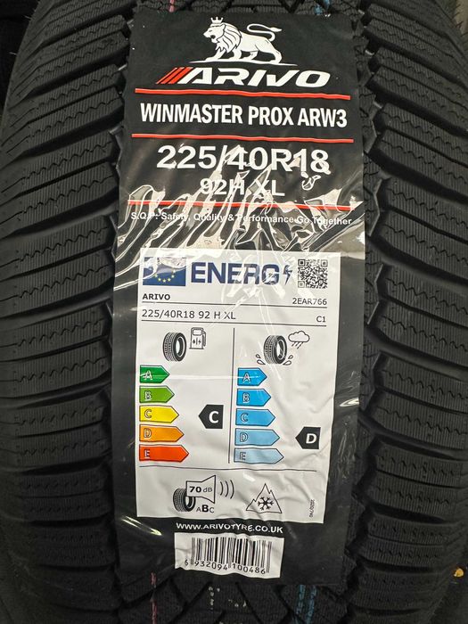 Нови Зимни Гуми Arivo Winmaster Prox Arw 3 225/40R18 92H XL НОВ DOT