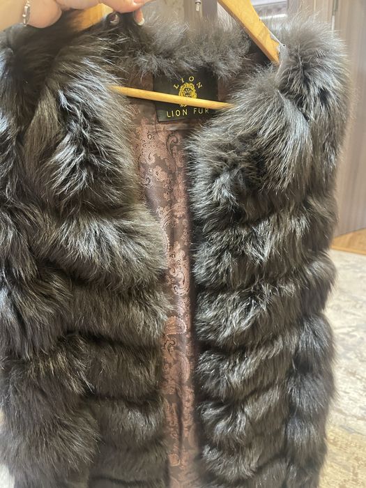 Желетка из натурального меха песца