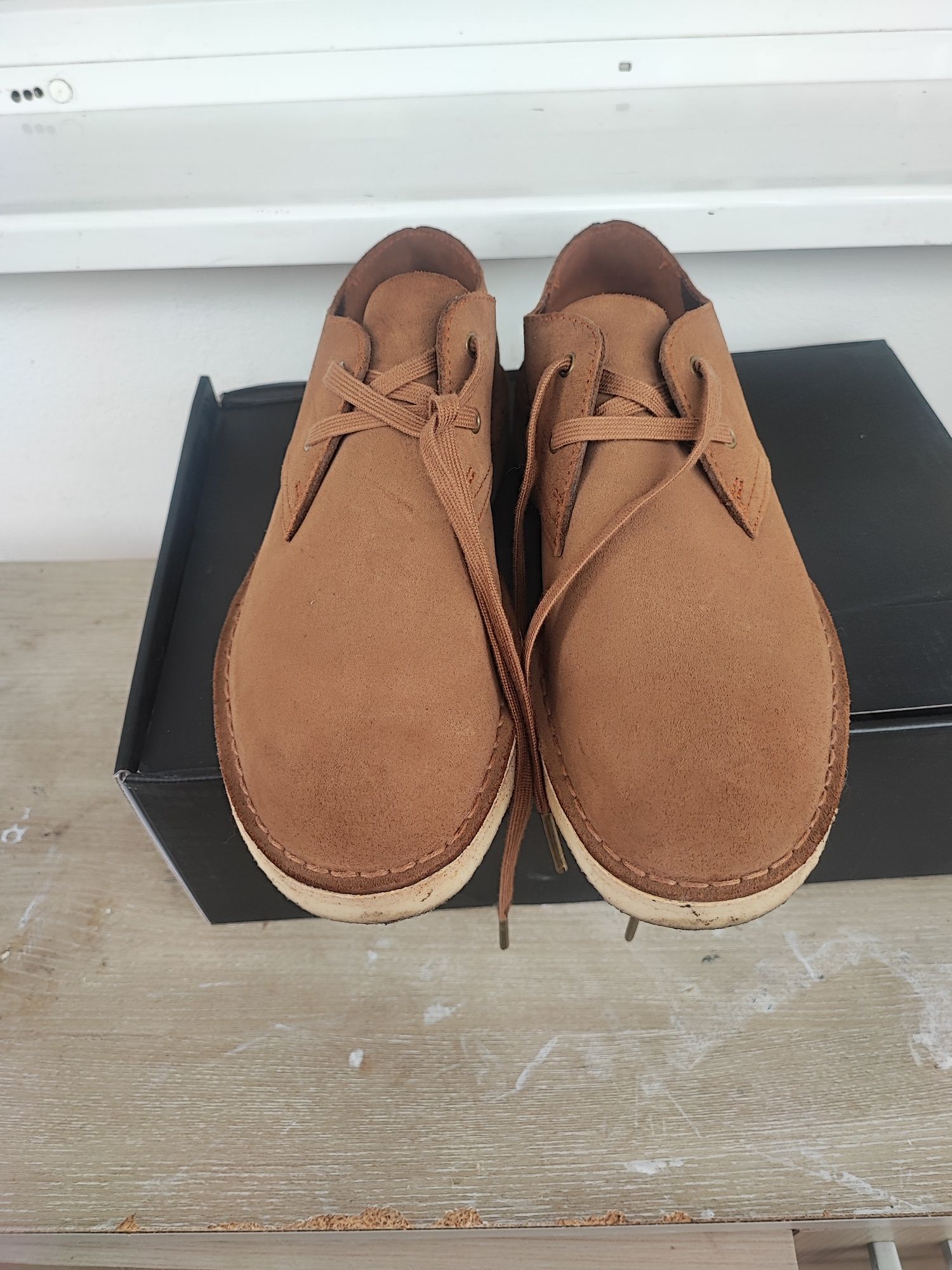 Pantofi casual Clarks, piele naturala, 42, maro,  noi, nepurtati