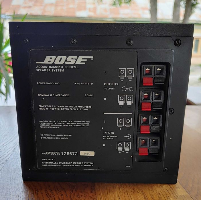 Subwoofer BOSE Acoustimass 3 Series II 2x50W RMS