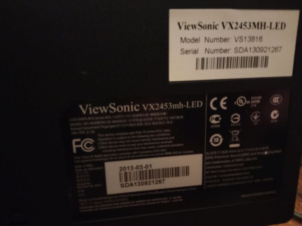 Monitor ViewSonic VA2213w